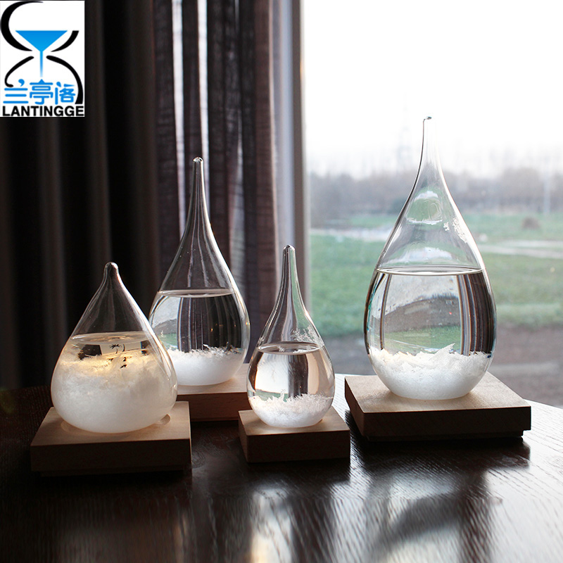 天气预报风暴瓶摆件定制刻字