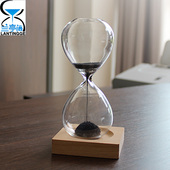 磁力沙漏创意新奇摆件桌面装 饰磁铁粉玻璃漏斗送男女朋友生日礼物