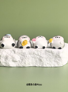 摆几只胖胖休闲小企鹅