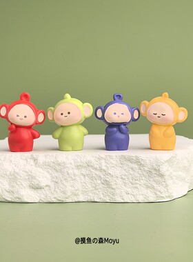 可爱天线宝宝治愈桌面日式工位