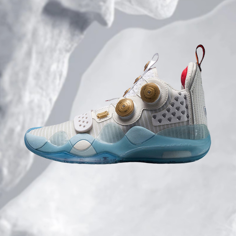 李宁韦德之道8WOW8雷锋螺丝钉绿自动系带实战篮球鞋ABEP001-8