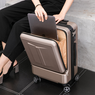 前置电脑登机拉杆箱20寸男网红ins行李箱女小型密码旅行箱24皮箱