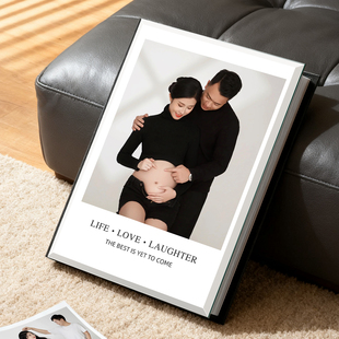 水晶相册定制孕妇照写真照片打印成册精修个人艺术照纪念册高级感