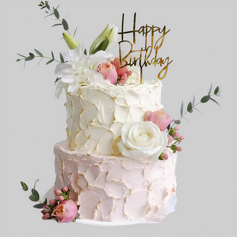 双层多层花卉仿真蛋糕模型2026新款网红生日婚礼假样品摄影道具,家居饰品,仿真水果,淘宝优惠券,粉丝福利购,淘宝优惠卷