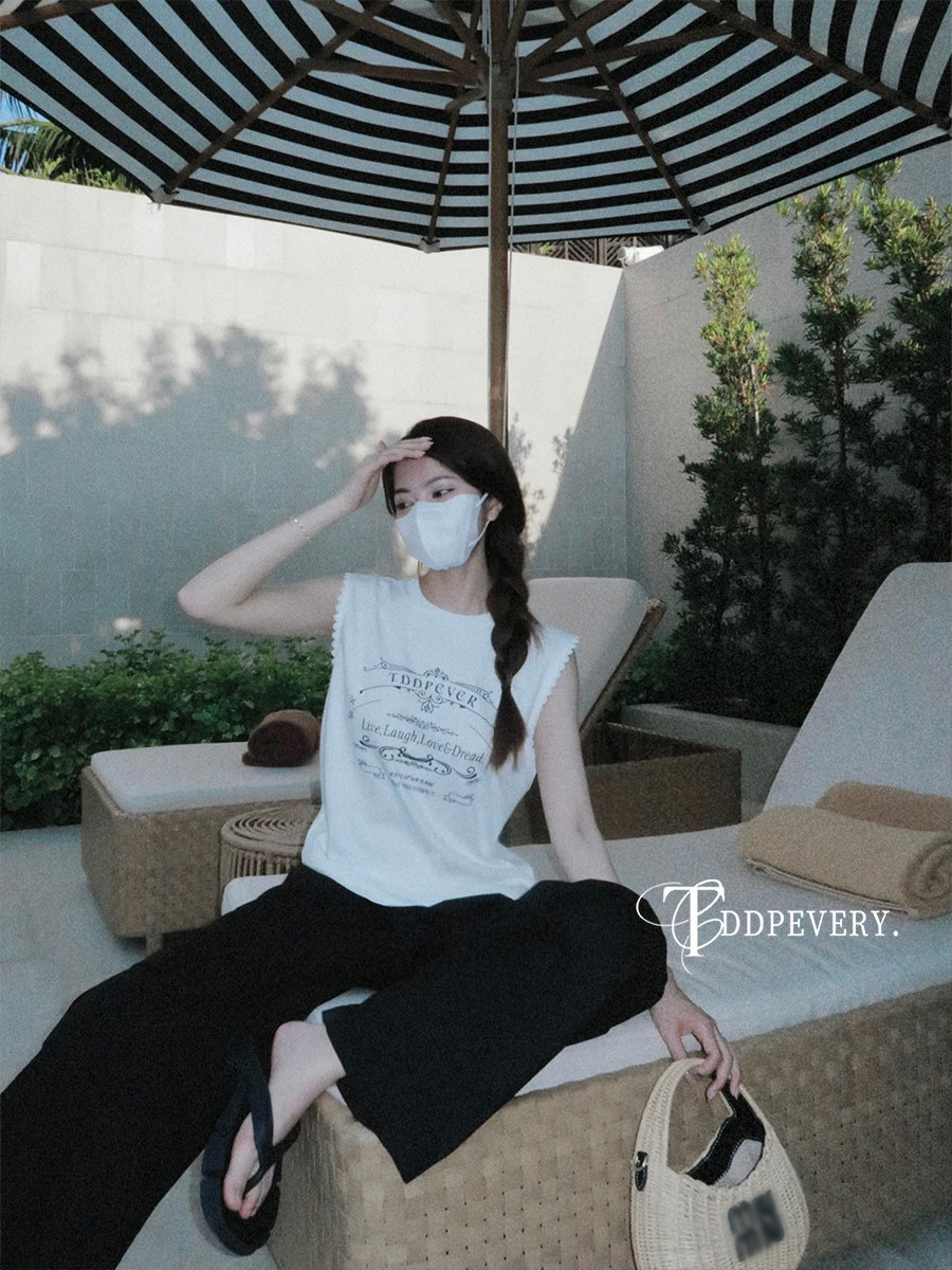 tddp蕾丝花边吊带背心百搭