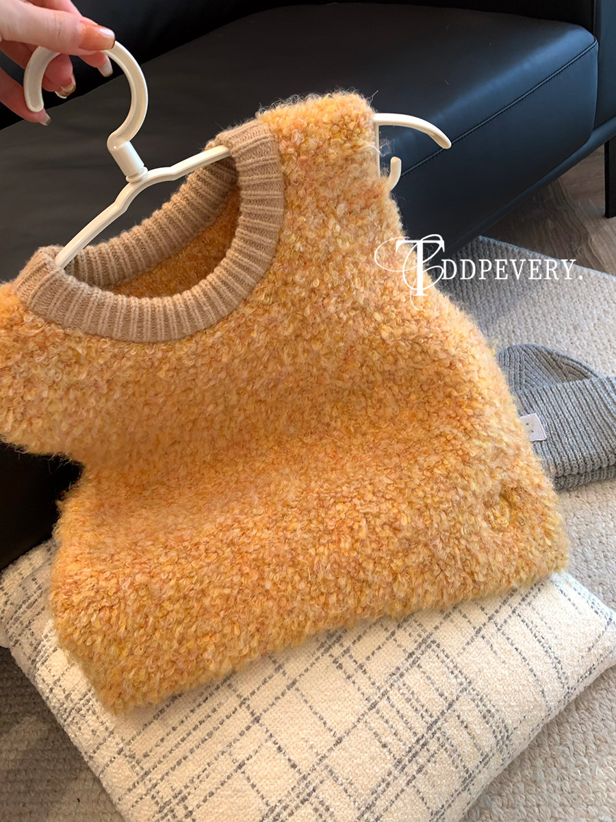 tddp套头休闲常规圆领马甲