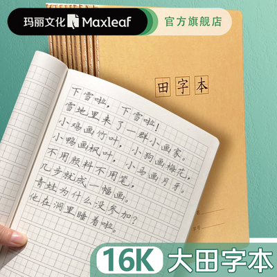田字生字本玛丽大小学生汉语拼音