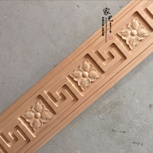 东阳木雕中式装修现货仿古电视背景墙吊顶装饰相框实木线条可上漆