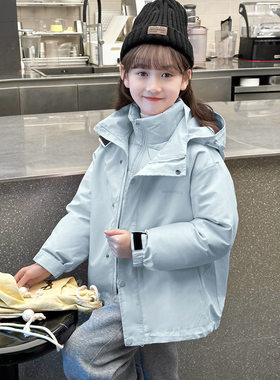 女童冲锋衣三合一可拆卸外套新款