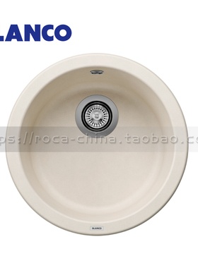 铂浪高BLANCO花岗岩圆水槽西厨RONDO台下盆527057米雅白厨盆正品