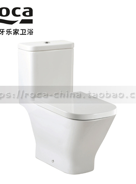 ROCA乐家 盖普致选无圈孔劲爆冲水连体马桶34947L00C可墙排阻尼盖