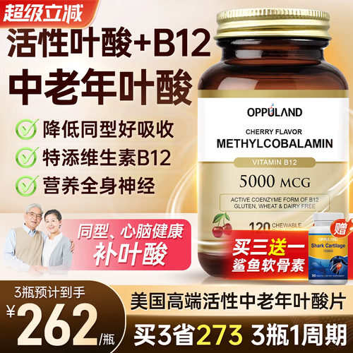 叶酸片120片中老年人吃的叶酸片