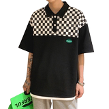2022夏季新款条纹Polo休闲短袖宽松保罗衫D321PL605P45，男装T恤，电商D321A