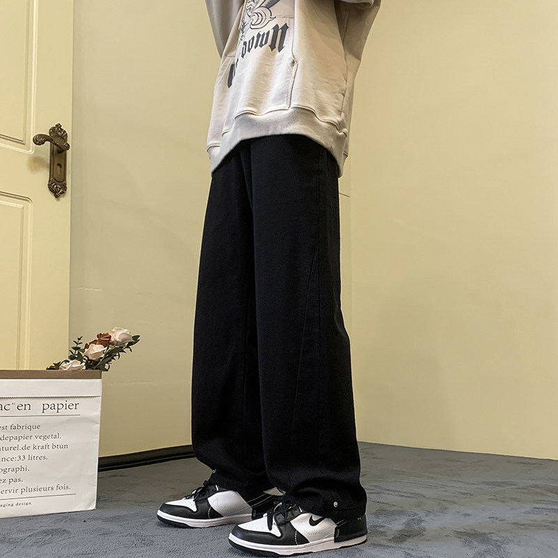 秋季美式ins高街宽松直筒百搭牛仔裤男休闲长裤D321K817P55,男装牛仔裤,电商D321A