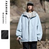 春秋新品撞色连帽夹克男女款潮牌ins青少年帅气外套J6093-特P70，男装夹克，电商D321A