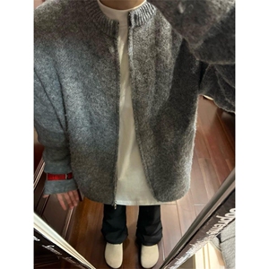 网络图！！！北极绒chic宽松毛衣针织衫无领M890-P75图片