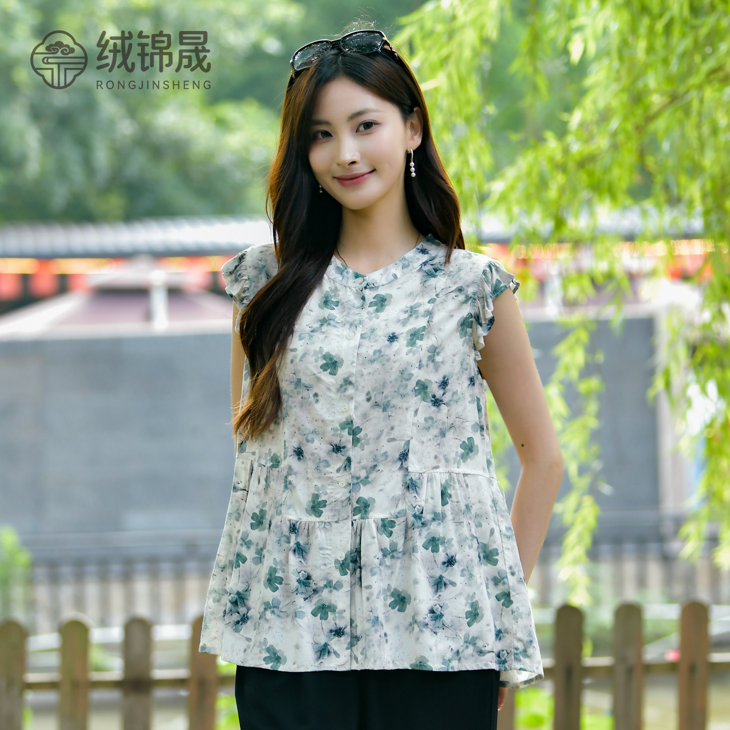 棉绸上衣T恤衫外穿上衣女图片