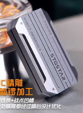 悦动律动推牌edc解压玩具机械直推旋转啪啪币黑科技手指尖手把件