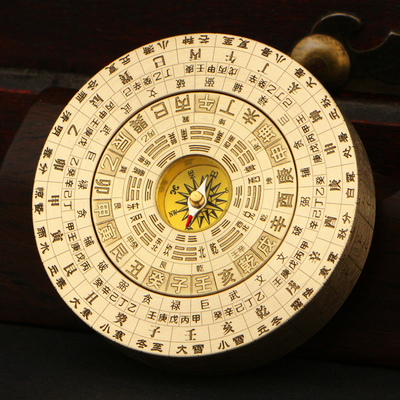 黄铜EDC风水罗盘原创指尖陀螺