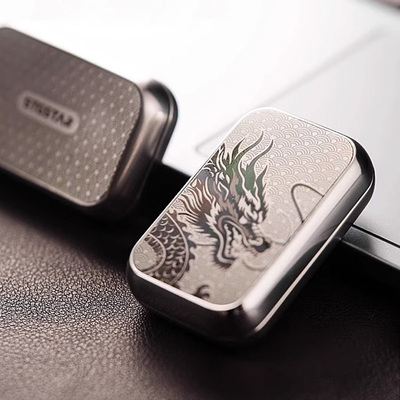 缤果EDC不锈钢无限位磁力推牌啪啪币合金属解压玩具手指减压神器