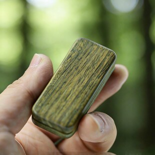搞点好玩黑檀木回檀机械叮叮回弹推牌edc解压玩具随身把玩手把件