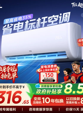 TCL空调大1匹新一级能效冷暖变频节能家用官方正品挂机26JV