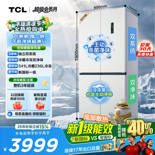 TCL方墩墩601L双系统双净味新1级