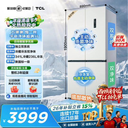 TCL方墩墩601L双系统双净味新1级