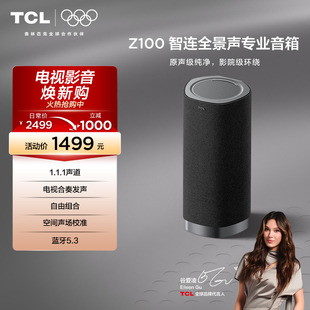 自由组合 TCL无线音箱Z100 电视合奏发声 1.1.1声道 回音壁 灰色