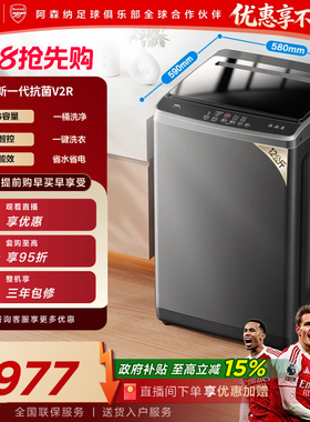 TCL12KG波轮洗衣机V2R Max大容量家用全自动抗菌除螨以旧换新补贴