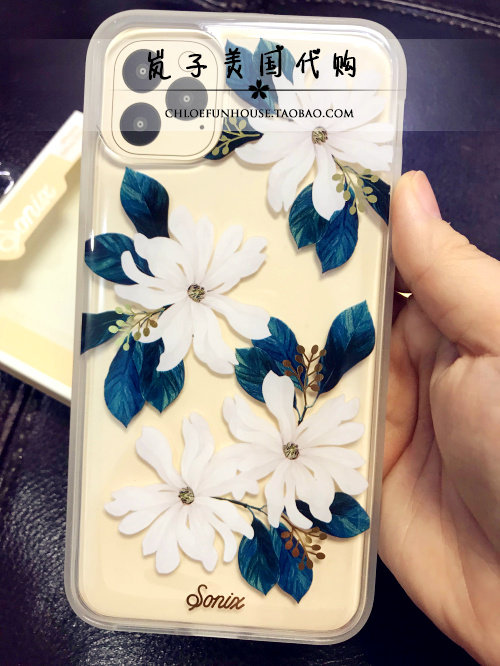 皇冠 美国代购 Sonix 透明大丽花手机壳苹果 iphone max/11 pro/xs