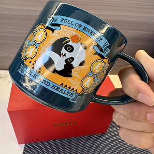 Costa元气满满马克杯国潮中国风水杯网红陶瓷杯家用咖啡杯礼盒装