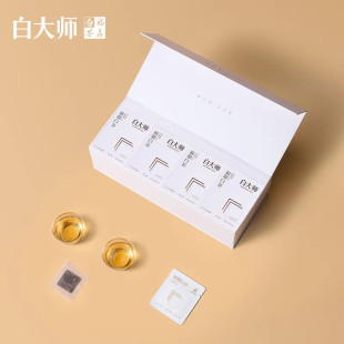 白大师正宗高山福鼎白茶2016年一级寿眉紧压袋泡茶礼盒装120g