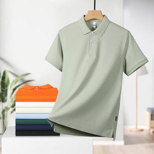 翻领工作服工装 POLO衫 短袖 定制印logo纯棉广告衫 团体服刺绣 夏季