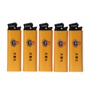 原装进口草蜢cricket包纸广告打火机一次性老式砂轮高端大重九机