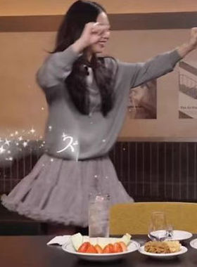 现货Jennie金智妮 裴珠泫 赵昭仪同款百搭短裙半身裙蛋糕裙网纱裙