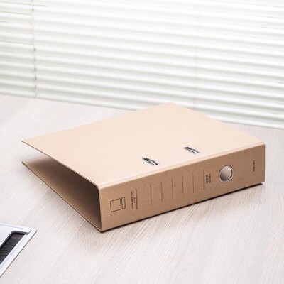 得力牛皮纸资料收纳夹