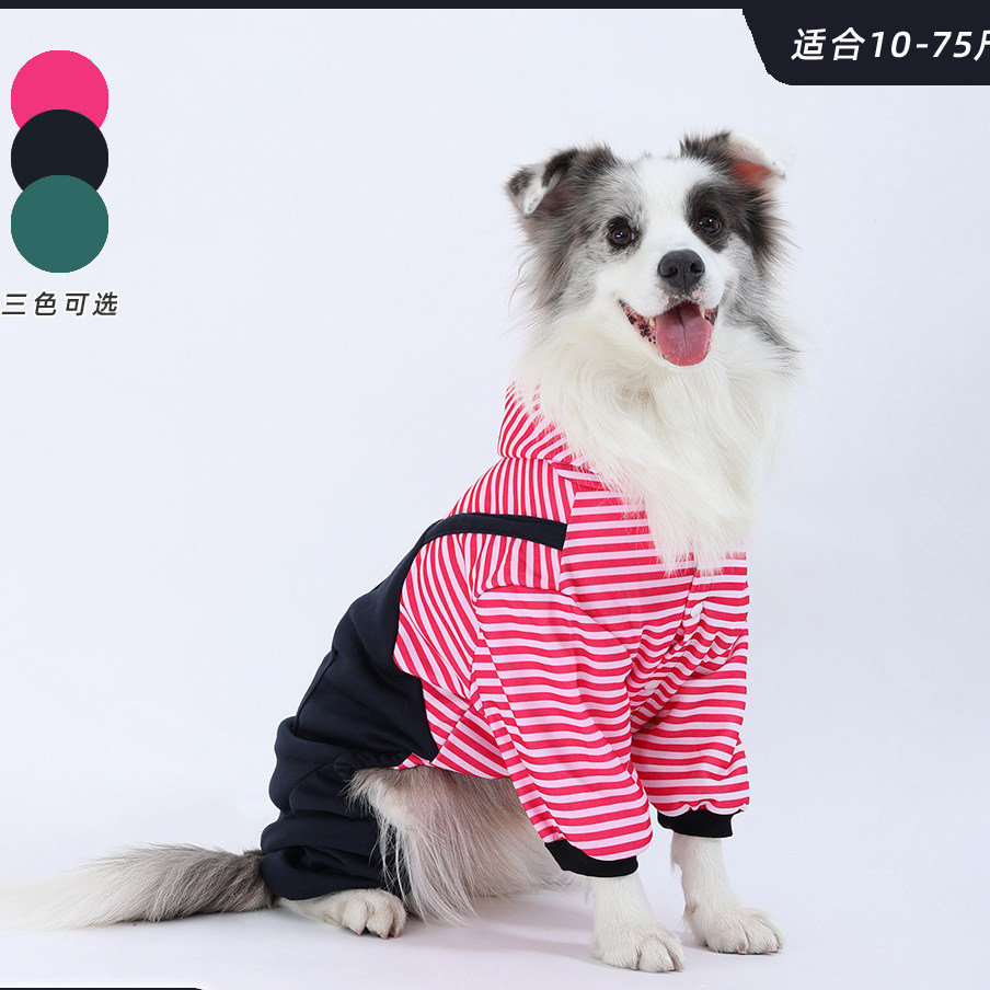 宠物狗狗冬款保暖条纹四脚衣中大型柴犬边牧哈士奇金毛御寒冬衣服,宠物/宠物食品及用品,狗宠物服装/雨衣,淘宝优惠券,粉丝福利购,淘宝优惠卷