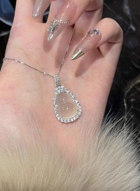 新款葫芦项链新中式吊坠国潮饰品高冰仿玉髓女时尚大气款直播批发