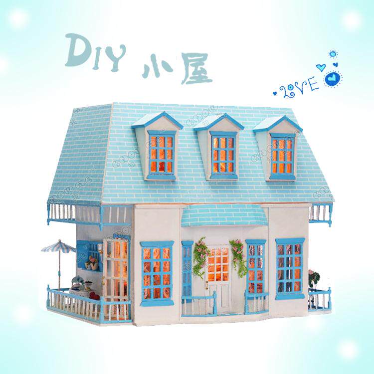 猪娃礼物情定爱情海豪华DIY拼装小屋温馨浪漫唯美别墅生日送女友