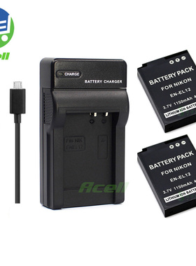 适用于 尼康Coolpix S800c S8100 S9500 S9700相机电池+USB充电器