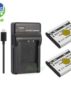 适用于 奥林巴斯VR-370 u TOUGH-6000 DM-901相机电池+USB充电器