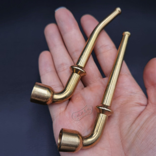 纯铜便携小烟斗可拆卸过滤黄铜烟袋锅子两用卷斗随身户外创意烟杆