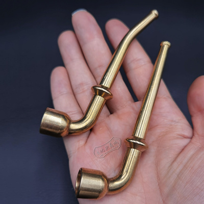 纯铜便携小烟斗可拆卸过滤黄铜烟袋锅子两用卷斗随身户外创意烟杆