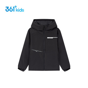 361度童装男童轻薄羽绒服2025秋冬季大童儿童三合一防水连帽上衣