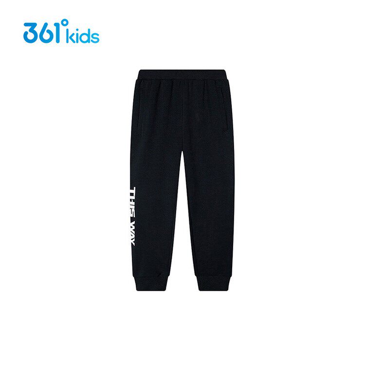 361度童装 男童针织长裤2022春季新款中大童运动裤儿童百搭休闲裤