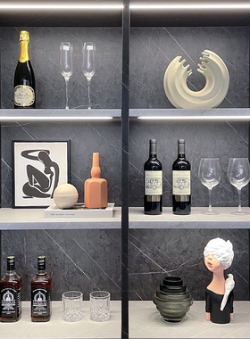 简约现代酒柜软装家居摆件饰品