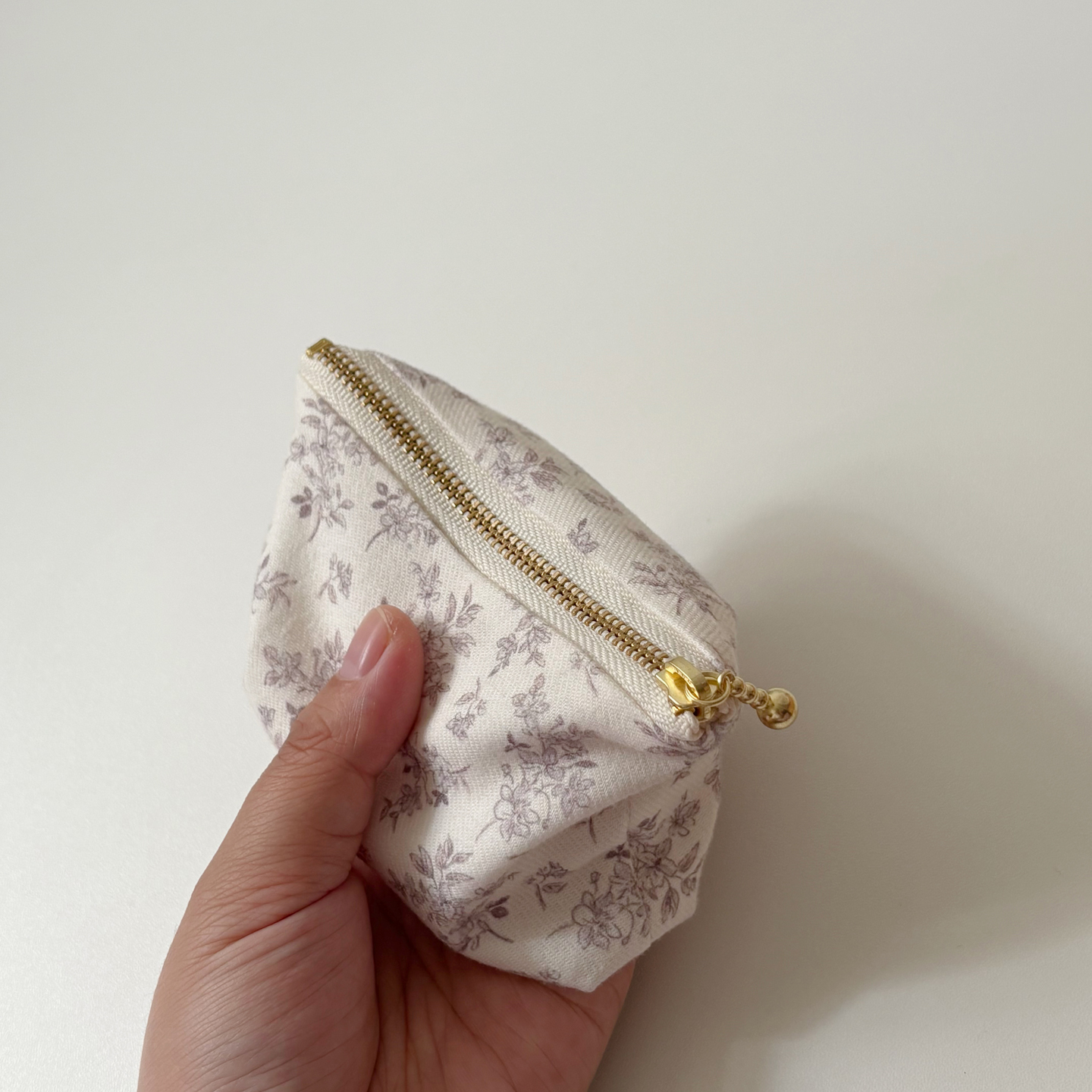 纯棉复古碎花小包包小巧柔软零钱包首饰小杂物女生收纳包迷你薄款