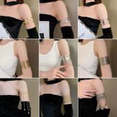 欧美个性 开口臂环手镯时尚 新潮小众手环气质高级感冷淡风手饰