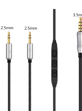 Hifiman HE400se/i sundara HE560 HE350/1000 V2带麦编织耳机线